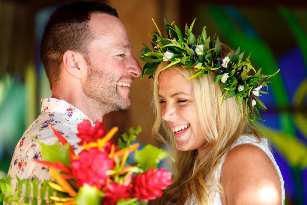 Polynesian wedding ceremony
