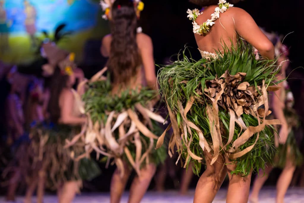 Dancers in Heiva Festival in Bora Bora