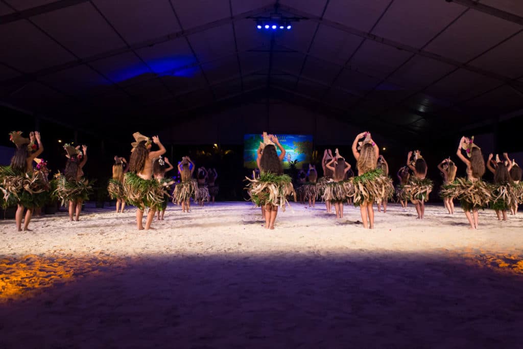 Dancers in Heiva Festival in Bora Bora