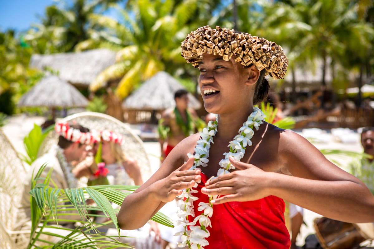Polynesian wedding ceremony