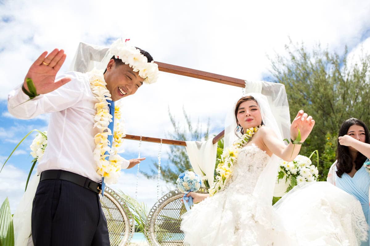 dancing at the end of the ceremony