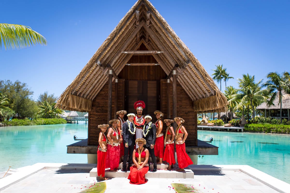 same sex wedding in Bora Bora