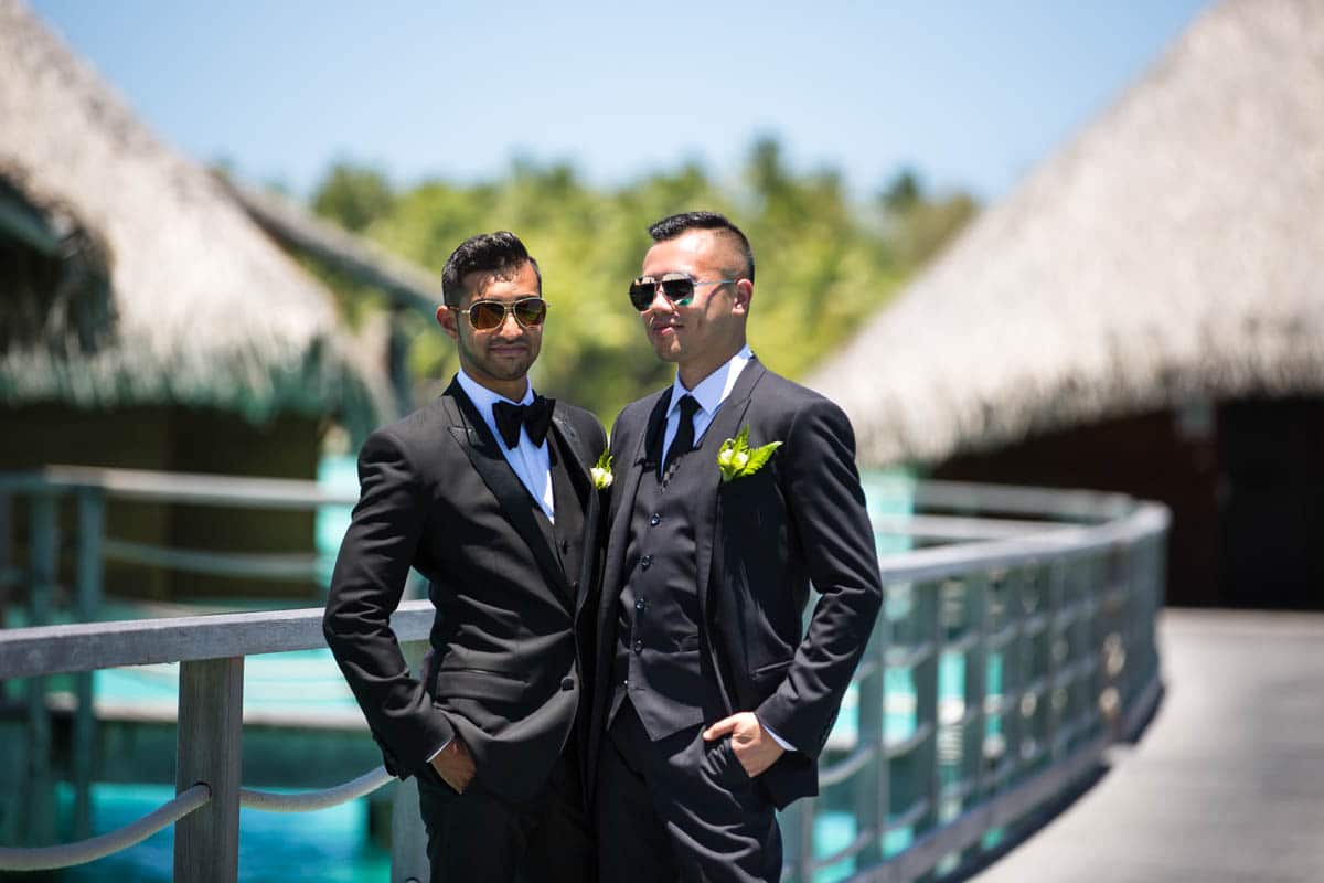 same sex wedding in Bora Bora