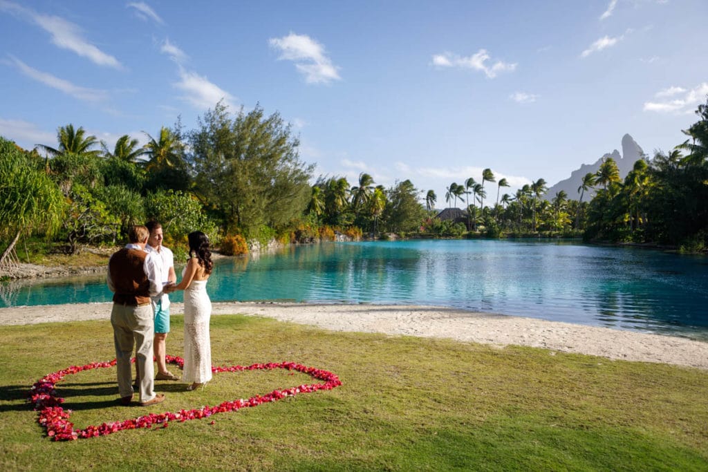 wedding ceremony setup