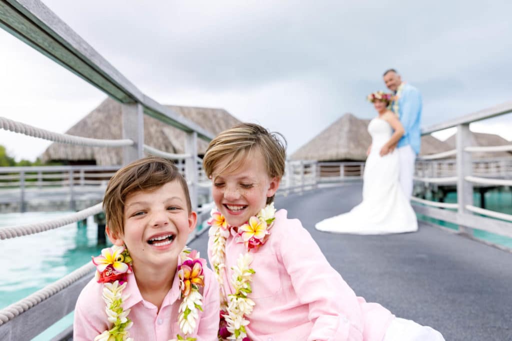 family photoshoot in Bora Bora