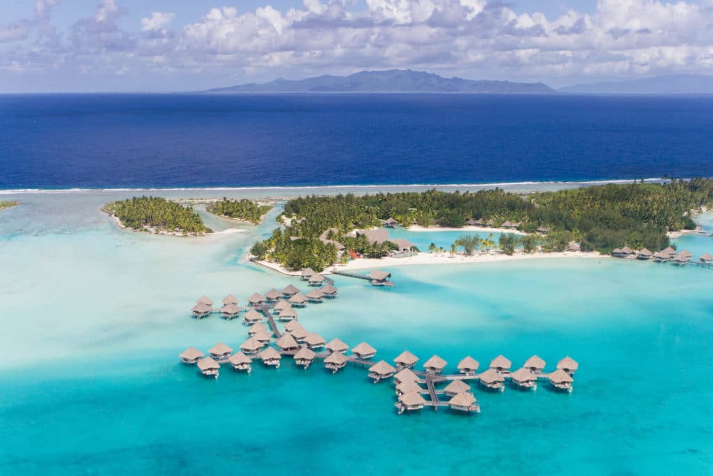 Le Meridien Bora Bora aerial picture